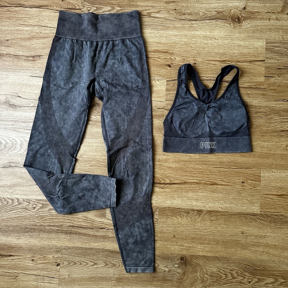 PINK grey gray activewear